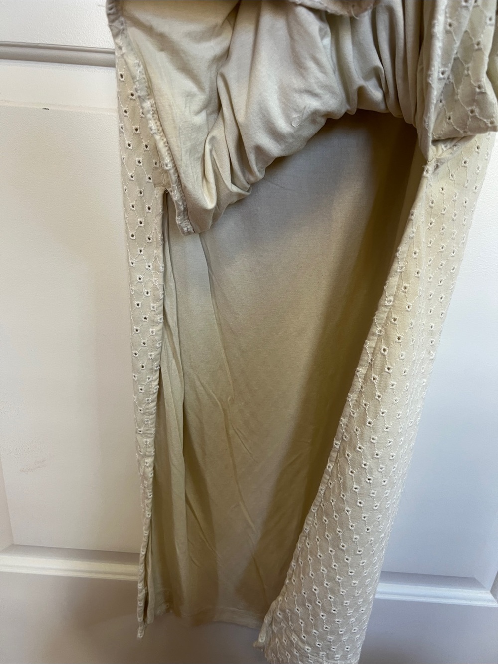 Free People Cream Eyelet Sleeveless Maxi Dress - Picture 6 of 16